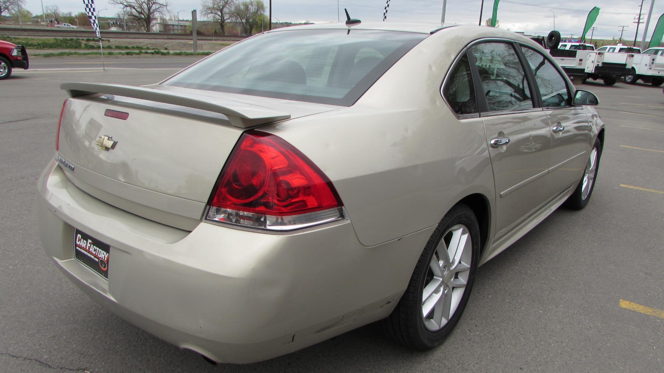 2012 Beige /Black Chevrolet Impala LTZ (2G1WC5E34C1) with an V6 engine, Automatic transmission, located at 4562 State Avenue, Billings, MT, 59101, (406) 896-9833, 45.769516, -108.526772 - Local Trade In V6, Automatic, Leather, Dual Power seats, Bose sound, Air conditioning, Cruise control, brand new tires, fresh oil change ready to hit the road! Call - 4o6-896-9833 Text - 4o6-534-9134 Stop by - Car Factory - 4562 State Ave - Billings MT 591o1 - Photo #5